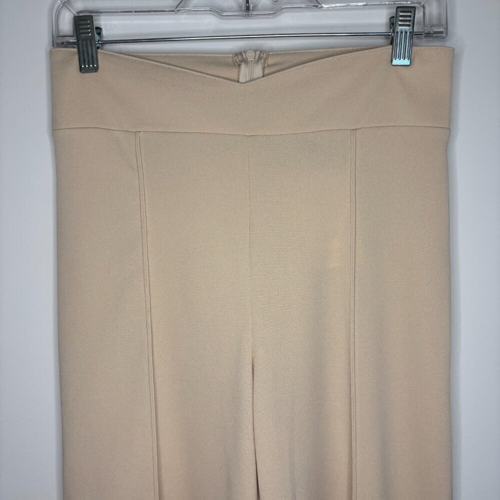 TUTTI BELLE EVENTS NYC NEW FORE Beige Straight Leg Pleated Trouser Women L